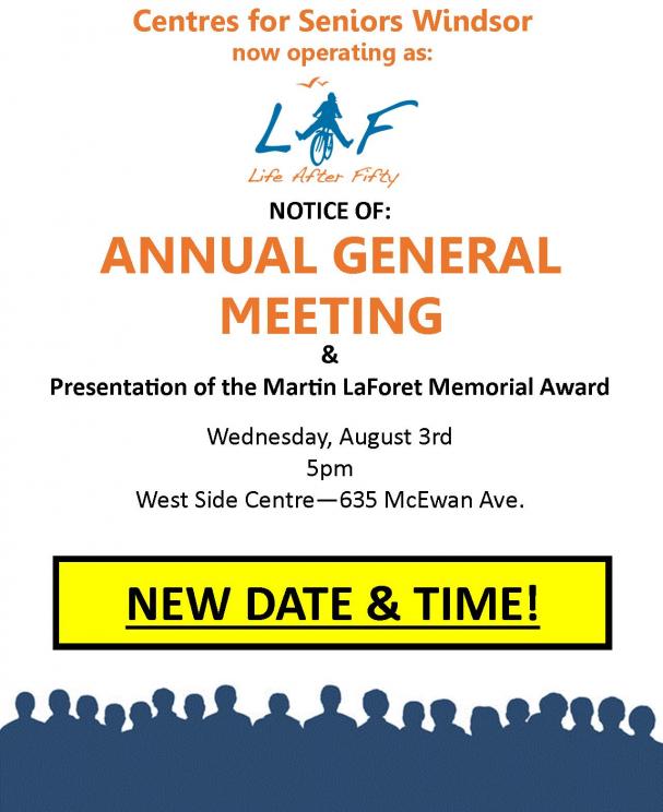 Annual General Meeting 2016: NEW DATE & TIME